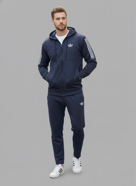 Elite Naval Blue Stripe Hoodie