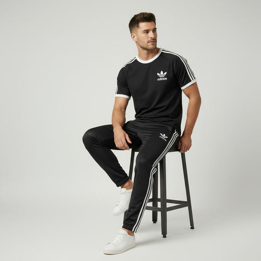 Stealth Crown Tracksuit – All Black