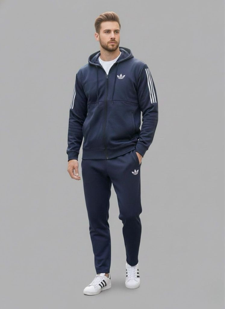 Elite Naval Blue Stripe Hoodie