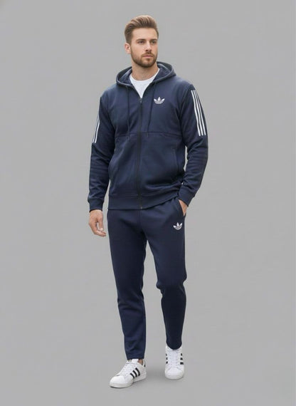 Elite Naval Blue Stripe Hoodie