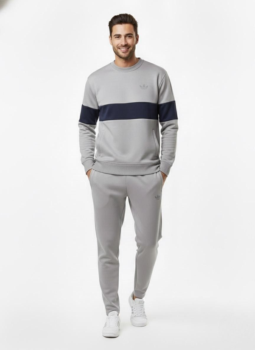 AeroFlex Horizon Crew – Grey/Navy