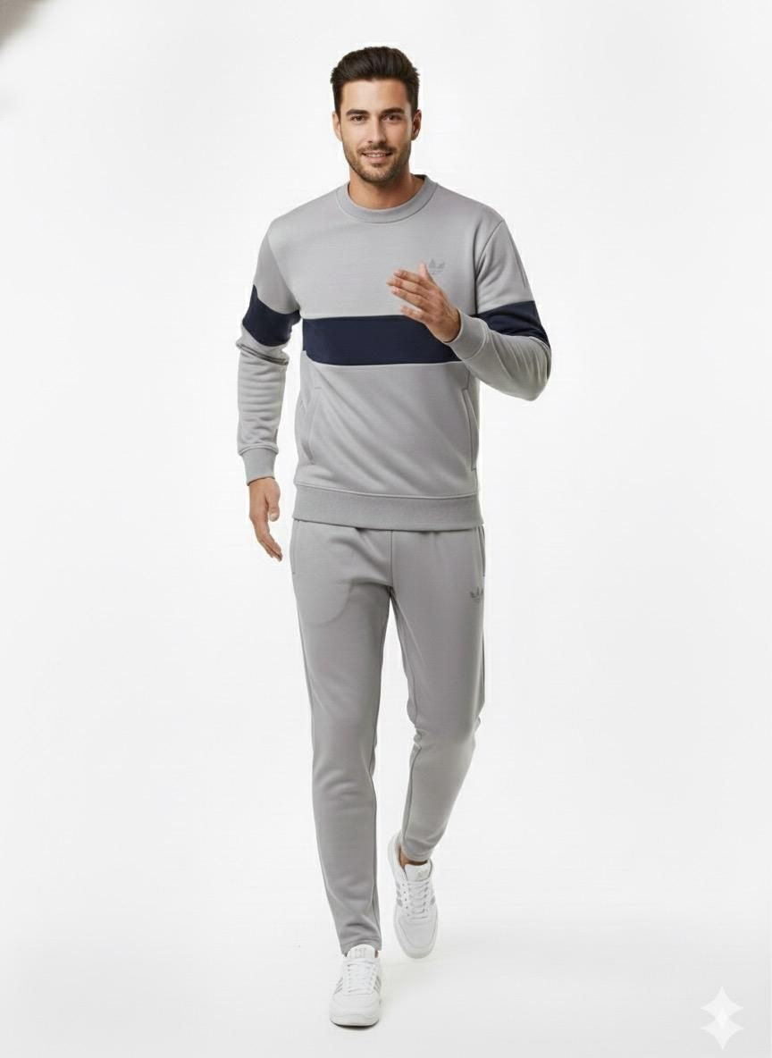 AeroFlex Horizon Crew – Grey/Navy