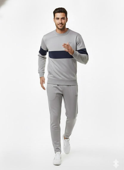 AeroFlex Horizon Crew – Grey/Navy