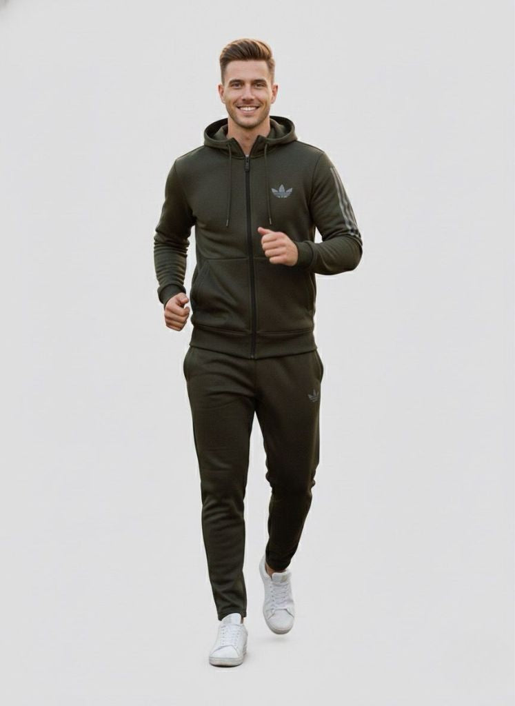 Forest Command Stripe Hoodie - Green