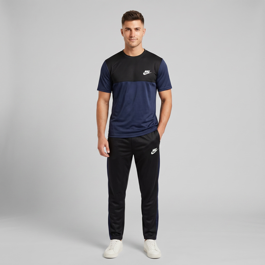 Midnight Velocity Tracksuit – Navy/Black
