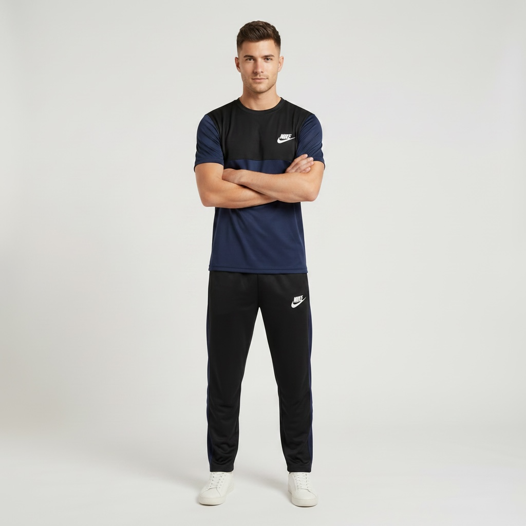 Midnight Velocity Tracksuit – Navy/Black