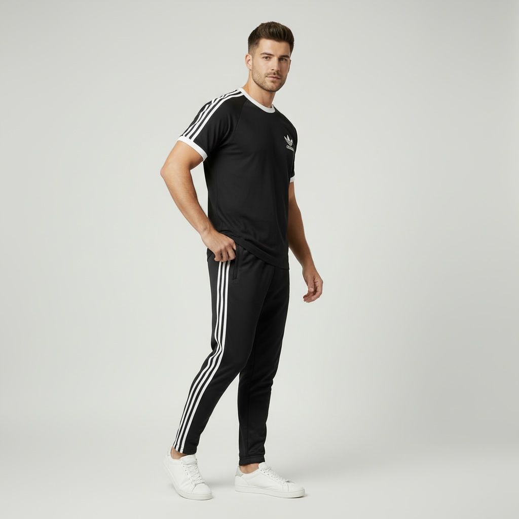 Stealth Crown Tracksuit – All Black