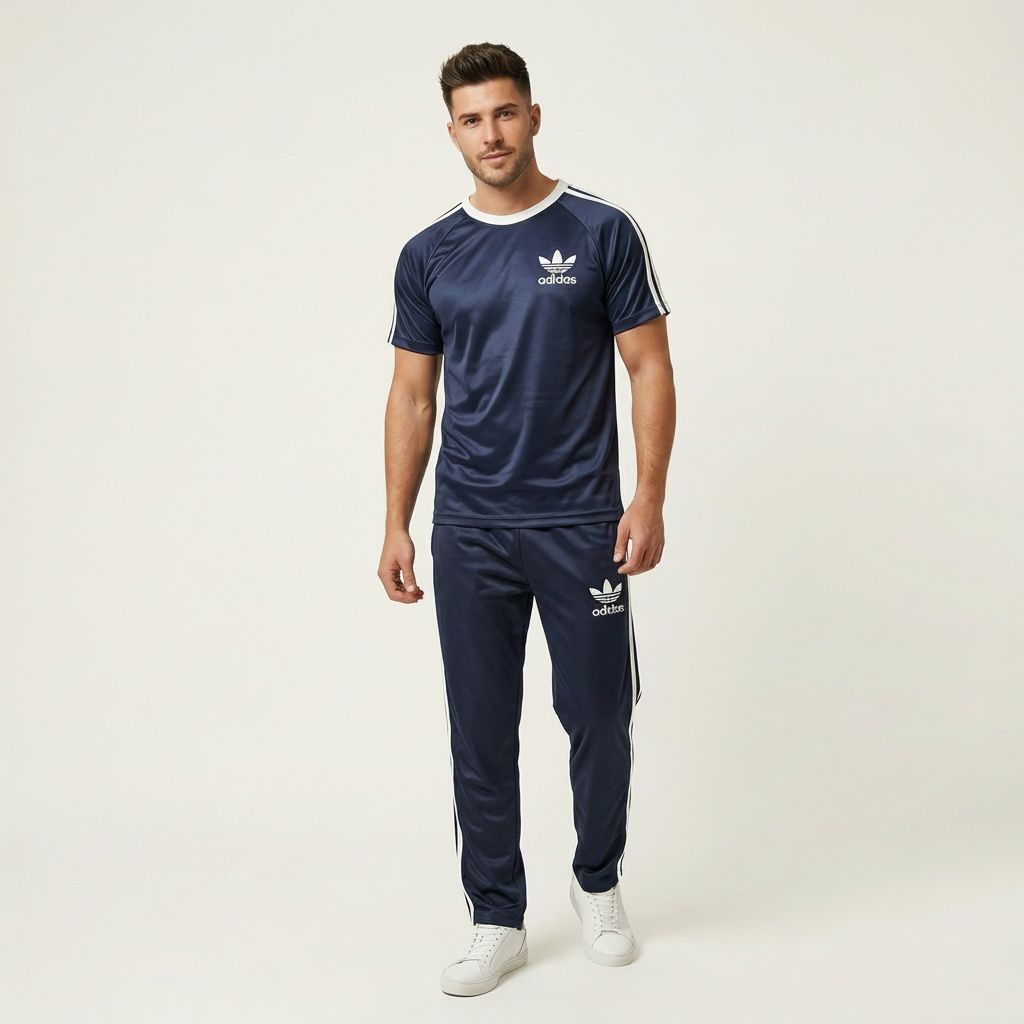 Midnight Trefoil Tracksuit – Navy