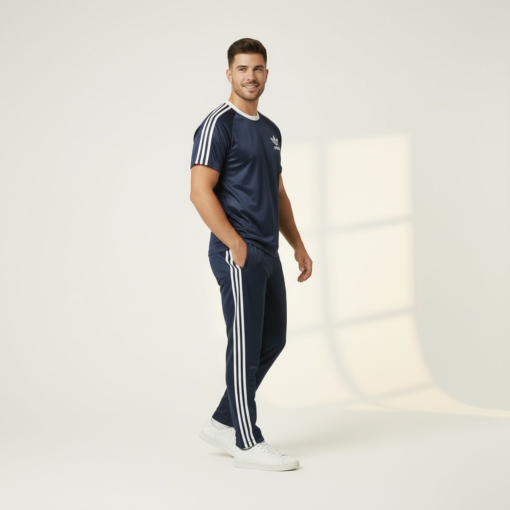 Midnight Trefoil Tracksuit – Navy